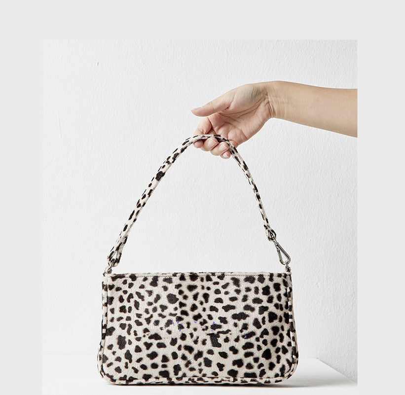 2020 Vintage Bag with Leopard Print Design for Women