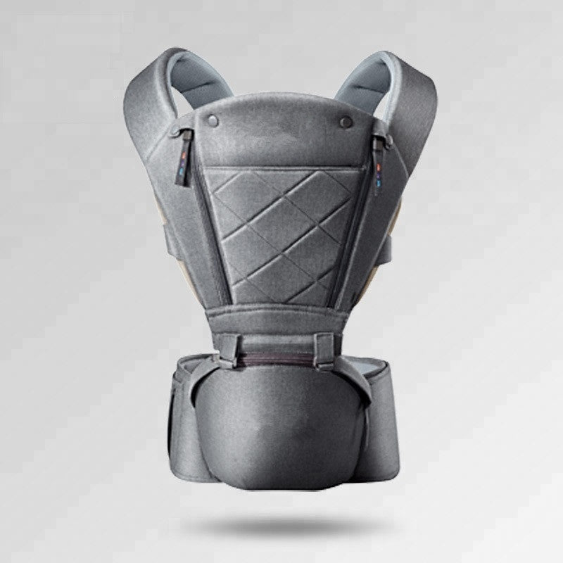 Baby Carrier with Bass Bear Hip Seat for Front Carry