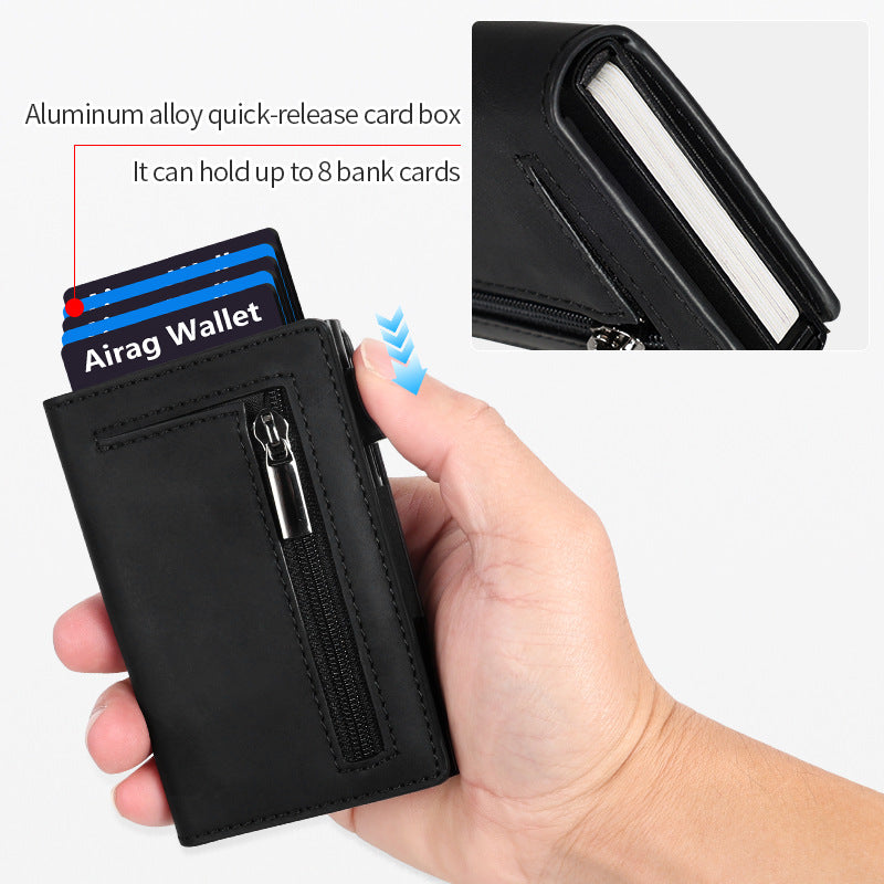 Anti-Magnetic Vertical Mini Case Anti-Theft Card Holder