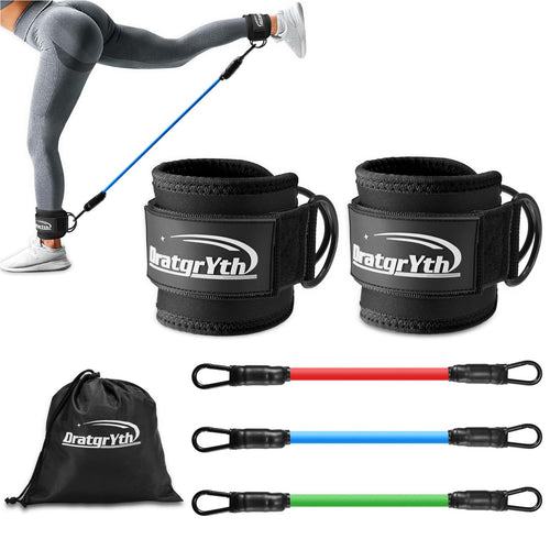 Ankle Resistance Bands Ankle Bands for Working Out with Cuffs Workout Equipment for Women Legs and Glutes Exercise Resistance Bands for Legs Butt Lift Ankle Strap with Exercise Bands