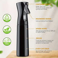 200ml Hairdressing Spray Bottle Barber Hair High Pressure Water Can Salon Refill Bottle Beauty Atomizer Container